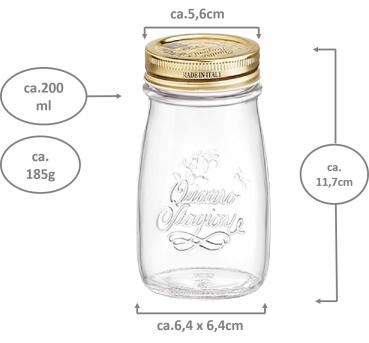 Preview: Joghurtglas | Einkochglas  Quattro Stagioni 0,2L - 12 Stück